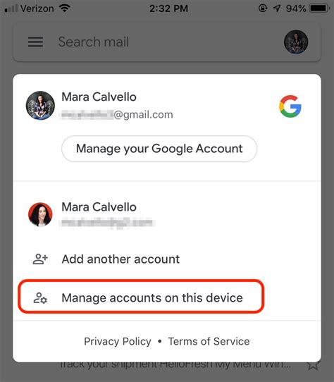 Signing Out/Deleting. Go to Settings -> Passwords & Accounts. Look for the Accounts section. Click on the account you want to disable and press the switch to de-select mail: If you want to delete the account scroll to the bottom and click Delete Account!